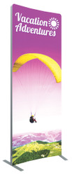 VECTOR FRAME CURVED 01 FABRIC BANNER DISPLAY LEFT VIEW