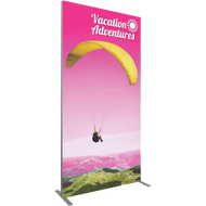 VECTOR FRAME RECTANGLE 04 FABRIC BANNER DISPLAY LEFT VIEW