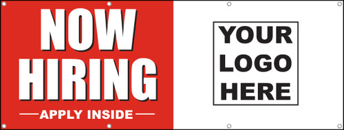 Now Hiring Apply Inside with Your Company Logo