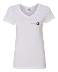 Women's Heavy Cotton V-Neck T-Shirt Front