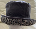 Grey Wax Hat with Warm Wool Brim & Lining