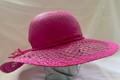 Fuchsia Straw Hat