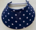 Navy Polka Dot Jumbo Peak Flexi Visor