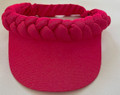 Deep Coral Plaited Standard Visor