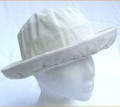Cream Linen Cotton Sun Hat