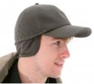 hat with ear flaps and visor