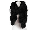 Black Curly Bounce  Scarf
