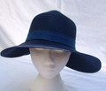 Navy Straw Hat with Bow