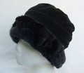 Black Fleece and Faux Fur Hat