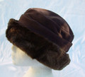 Brown Fleece and Faux Fur Hat