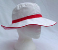 White with Red Reversible Sun Hat