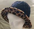 Black Reversible  Quilted  Shower Proof Hat