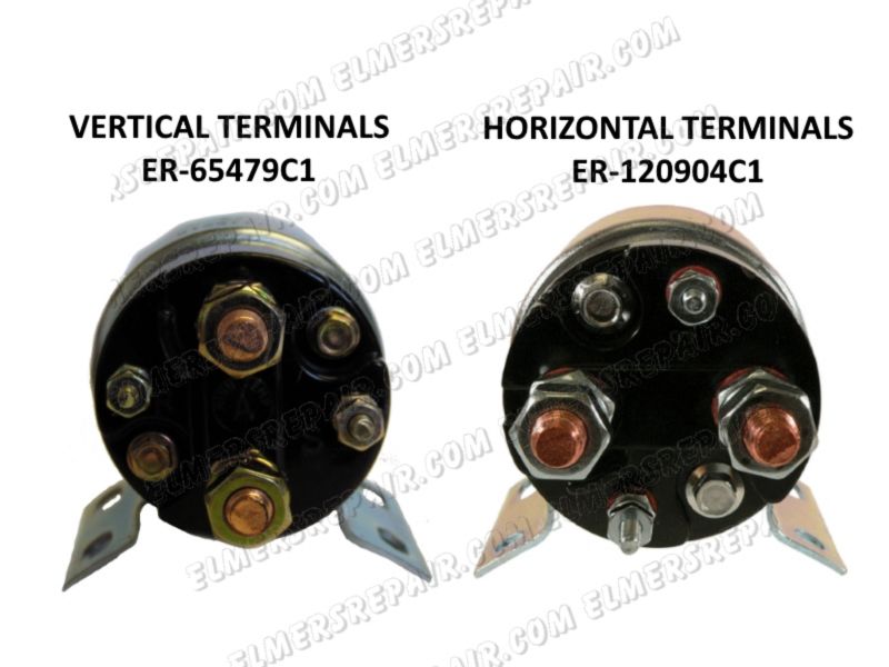 ER 121904C1 Delco Starter Solenoid (Horizontal terminals) Elmer's