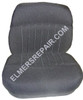 ER- A139350 Black Fabric Seat Cushion Set
