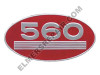 ER- 369127R1 560 Gas Oval Side Emblem