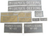 ER- VI110 McCormick-Deering W40 Decal Set