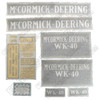 ER- VI304 McCormick-Deering WK40 Decal Set