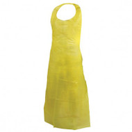 Disposable Polyethylene Apron (Yellow) | Safetyapparel.ca