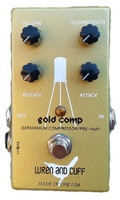 Wren and Cuff Gold Compressor pedal