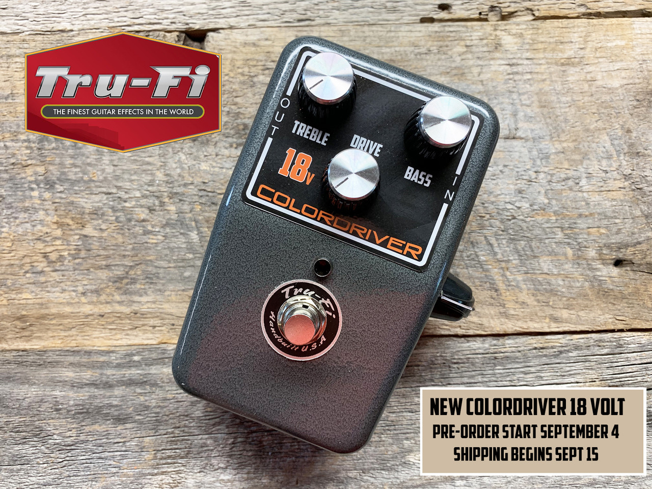 Tru-Fi Colordriver 18V Version Overdrive Guitar Pedal