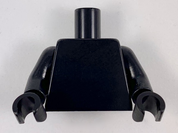 Minifig Torso - Black with black gloves