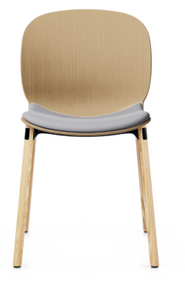 RBM Noor 6085S Dining Chair from Flokk - Wood Leg