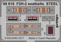 EDUARD 49810 - 1/48 F2H-2 Seatbelts Steel (Photoetch)
