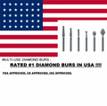 RATED #1 MULTI-USE DIAMOND BURS - ACORN 15 BURS/ PK