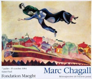 Chagall French Exhibition Maeght Limited Edition Print