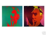 Fab Rare 2 Print Collection Andy Warhol Self Portraits!