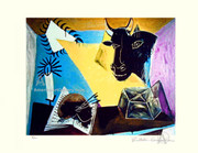 Pablo Picasso Bull Still Life Hand Signed SN LE Wcoa
