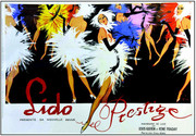 Rare Cool & Sexy Rene Gruau Lido Large Rare Fine Art Print Poster