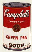 Sunday B Morning Warhol Campbell Soup Can Screen Print(grn Pea)