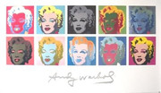 Rare Limited Ed Andy Warhol 10 Marilyn Monroe Print Last One