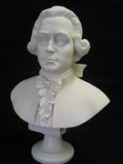 Marvelous Wolfgang Amadeus Mozart Bust Sculpture Statue