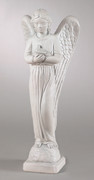 Splendid Young Angel With Dove Statue Sculpture