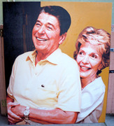 Dynamic Steve Kaufman Ronald & Nancy Reagan