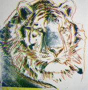 Fab! Andy Warhol, Trial Proofs And Uniques Endangered Species: Siberian Tiger, 1983
