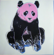 Splendid Andy Warhol, Trial Proofs And Uniques Endangered Species: Panda, 1983