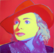 Rare Andy Warhol, Trial Proofs And Uniques Ingrid Bergman With Hat, 1983