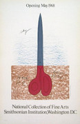 Great Oldenburg Scissors as Monument Smithsonian 1968  Exhibition Print