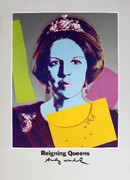 Splendid Warhol Queen Beatrix of the Netherlands, from Reigning Queens