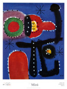 Joan Miro Pintura, 1954 Art Print