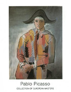 Pablo Picasso Arlequin les mainscroisees, 1923