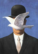 Magritte L'homme au chapeau melon
