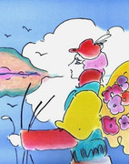 Spendid On a Distant Planet, Ltd Ed Lithograph, Peter Max 