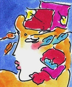 Stunning Profile Series I, Ltd Ed Lithograph, Peter Max - SIGNED with COA