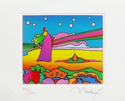 Peter Max Hand SIGNED with COA Dynamic Two Cosmic Sages Ver. I, Ltd Ed