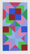 Beautiful Do-or Ltd Ed Silk-screen, Victor Vasarely - Large!
