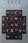 Great The Alphabet, 1977 Vintage Poster, Erte - Signed! 